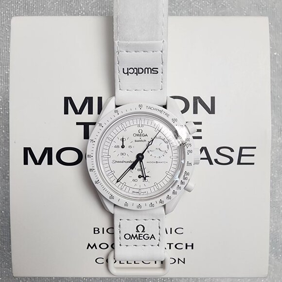 Swatch X Omega Bioceramic Moonswatch Mission To The Moonphase - FULL MOON - Picture 1 of 8